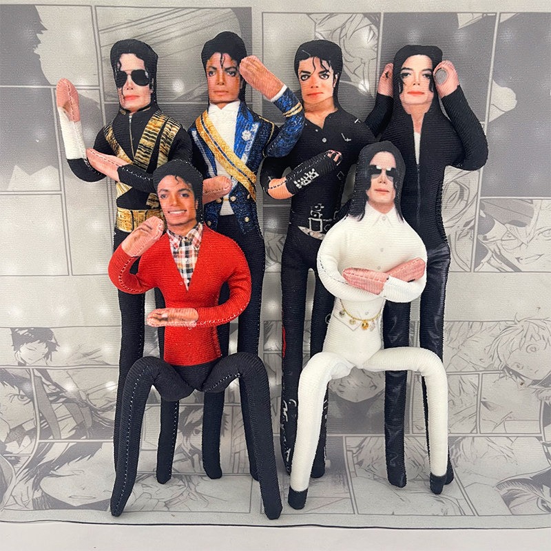 Prop De Cosplay - Michael Jackson Movable Joint Plush Stuffed