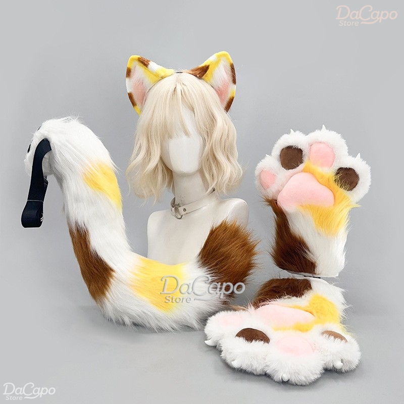 Kig Kigurumi Calico Cat Furry  - đánh giá và giá Cosplay Prop Kit