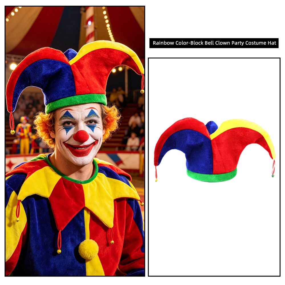Cap Prop Multicolor Clown Hat  - đánh giá và giá Cosplay Prop Designer