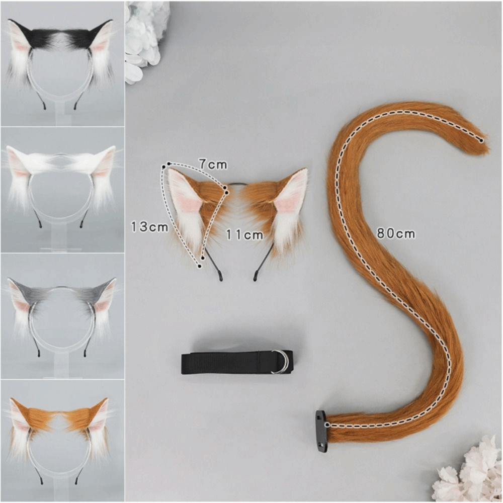 New Realistic Cat Ear Headband - đánh giá và giá Cosplay Prop Kit