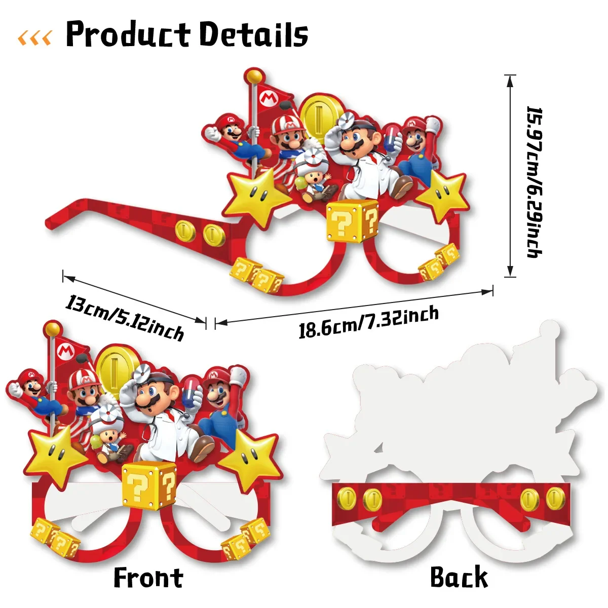 8pcs Kids Spectacles Decoratio - đánh giá và giá Cosplay Fire Prop