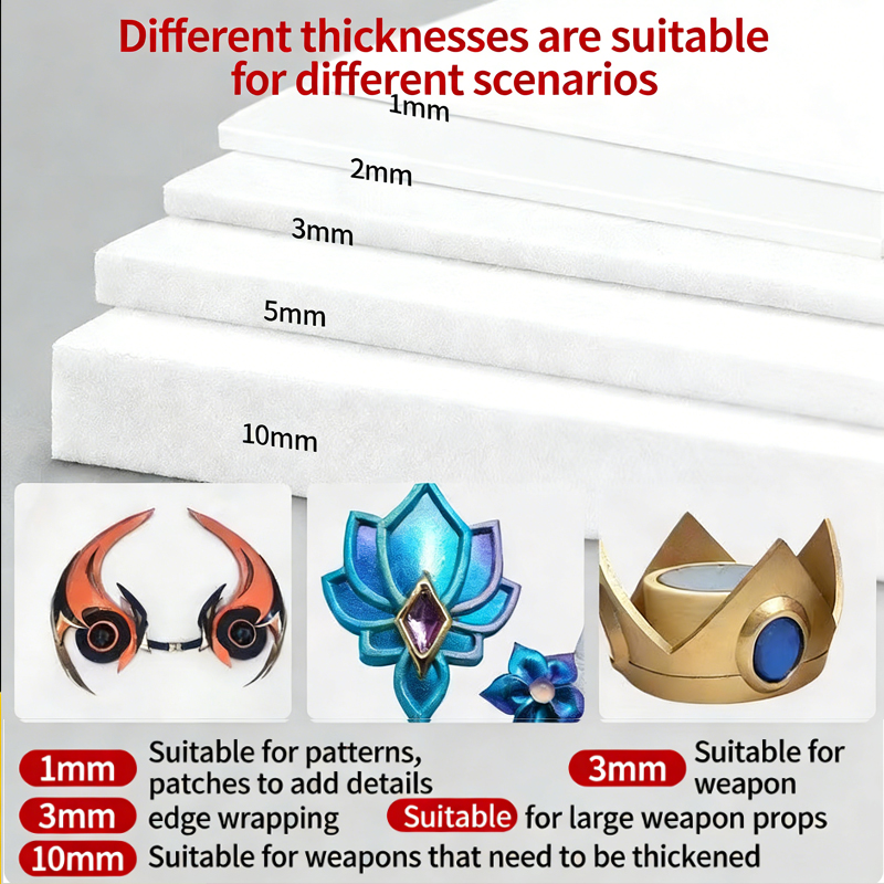 EVA foam sheet material model  - đánh giá và giá Cosplay Props Eva Foam