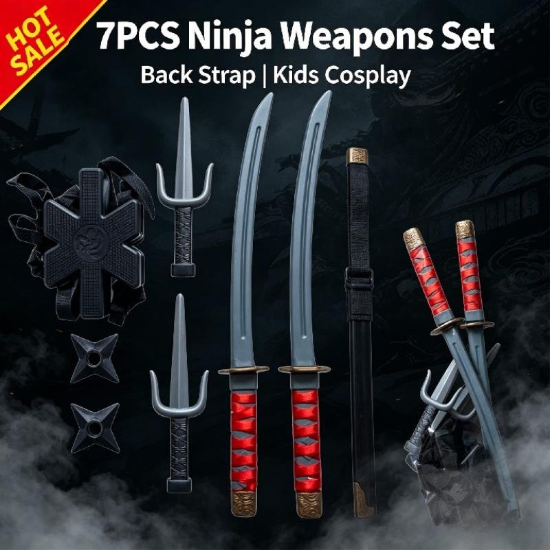 Halloween 1: 1 Ninja Set Child - đánh giá và giá Cosplay Prop Knife