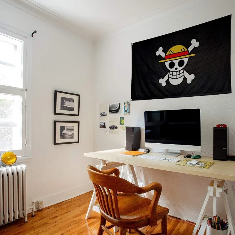 One Piece 90x150cm Pirate Skul - đánh giá và giá Cosplay Prop Painting