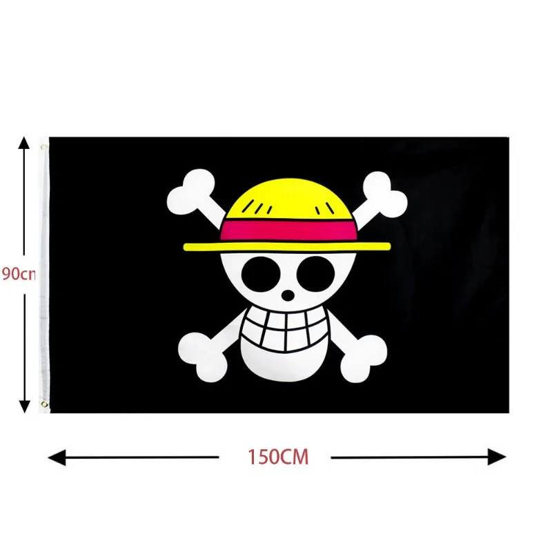 One Piece 90x150cm Pirate Skul - đánh giá và giá Cosplay Prop Painting