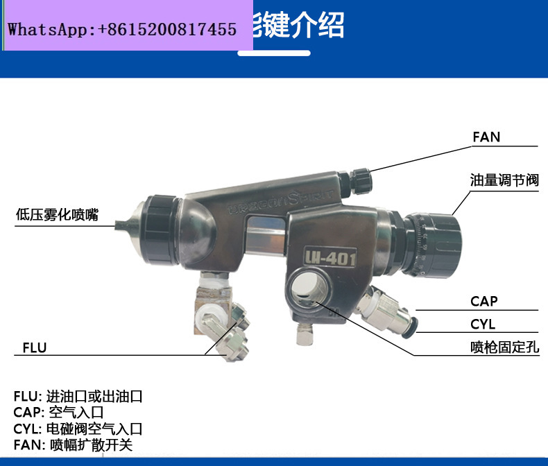 LH-401 Low Pressure High Atomi - đánh giá và giá Metallic Spray Paint