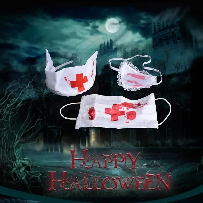 3pcs/Set Halloween Bloody Nurs - đánh giá và giá Cosplay Prop Kit